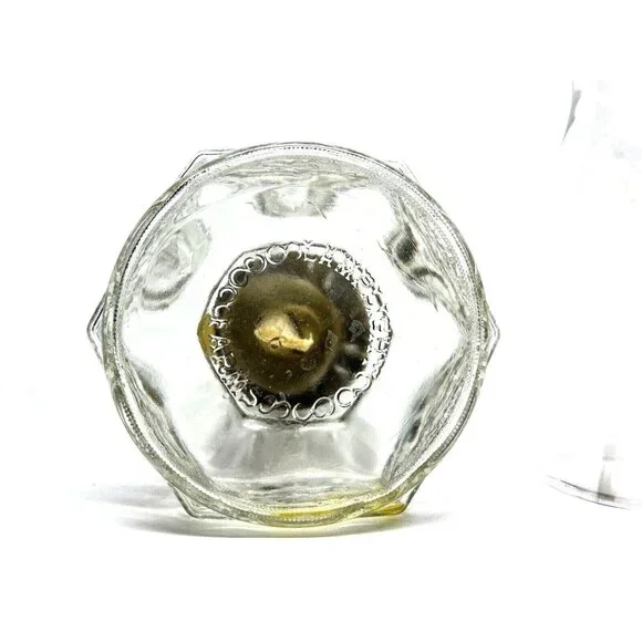 Lamplight Farms Clear Glass Oil/Kerosene Lamp 14" Horse & Buggy Design Hexagon B - Picture 7 of 9